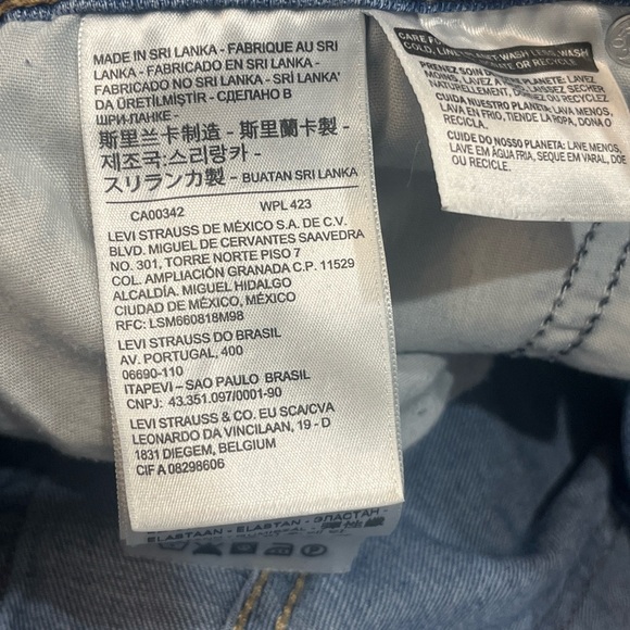 Levi's 501 Button Fly Cutoff Raw Hem Jean Shorts S58022 Right Rise Size 33 - Picture 8 of 9